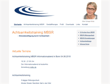 Tablet Screenshot of mbsr-bonn.de